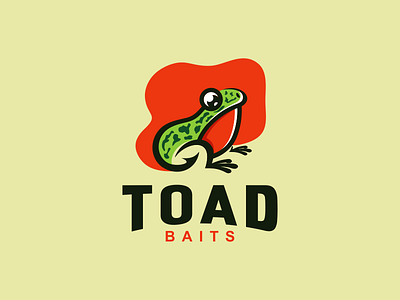 Logo Toad Baits animal art business design draw illustration logo logoinspirations new popular trending vector