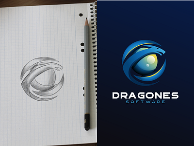 logo dragones software #2 animal art business design dragon draw illustration logo logoinspirations popular software viral