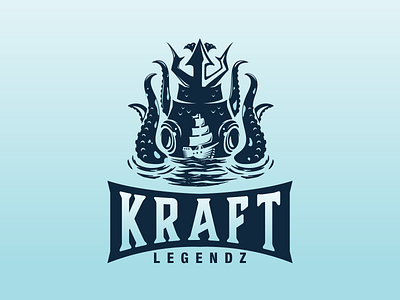 kraken logo design animal art character design digitalart illustration kraken logo popular ship trending viral