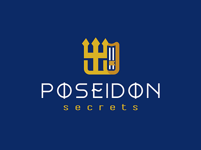 Poseidon secrets art brand branding creative design digitalart draw elesense graphic icon illustration illustrator image logo logoinspirations logotype trend typography ui vector