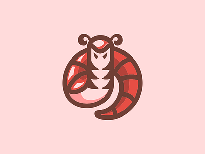 centipede 2 animal art brand branding caricature character creative design digitalart draw elesense graphic icon illustration illustrator image logo logoinspirations logotype vector