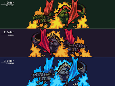 3 dragons