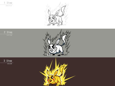 Pikachu caricature pikachu branding graphic icon animal character creative logotype illustrator digitalart brand elesense vector logo design logoinspirations art draw illustration