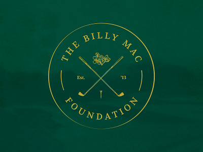 The Billy Mac Foundation Logo design golf identity logo logo design