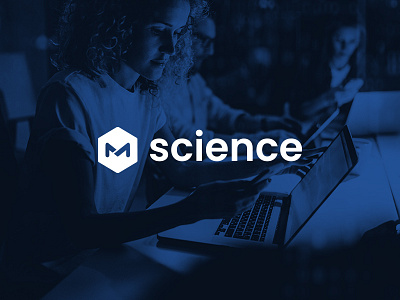 M science Logo graphic desgin idenity logo