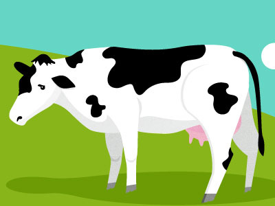 Cow cow farm illustration vector