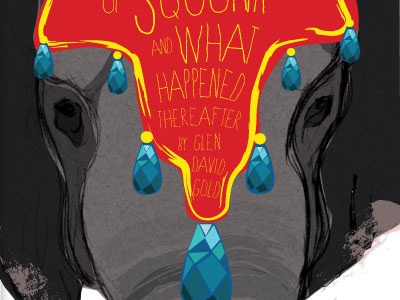 Book Cover Illustration-WIP elephant illustration typography