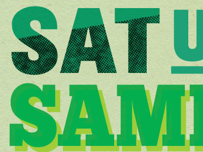 Saturday Sampler Poster
