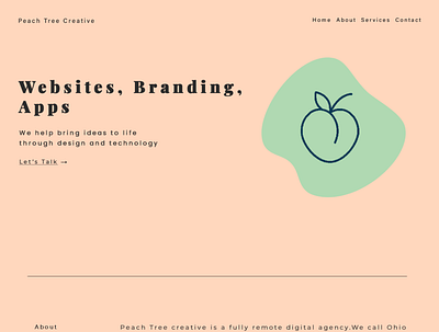 Web Design Mockup akron branding design illustration logo ohio typography ui ux vector web