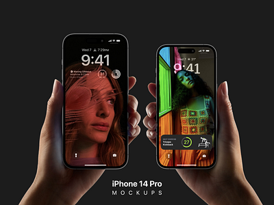 iPhone 14 Pro Mockups template