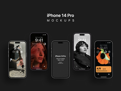 iPhone 14 Pro Mockups template