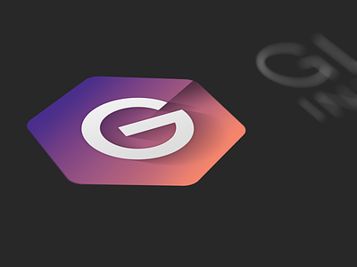 The G Logo beautiful dark g gradient hexagon logo perspective shadow