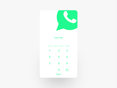 Whatsapp Redesign Project Screen #1 android app clean ios messaging minimal mobile pin ui ux whatsapp white