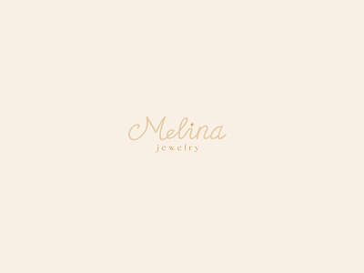 Melina - Jewelry Store branding design flat illustrator logo vector