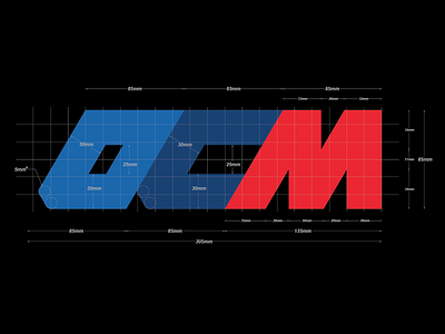 Oak City Motorsports automotive shop bmw dimensions grid logo logodesign m logo motorsports precision speed