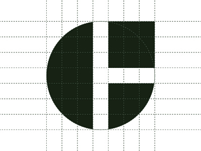 Gregory Hayter Logo 7x7 dark green dimensions gregory hayter grid logo