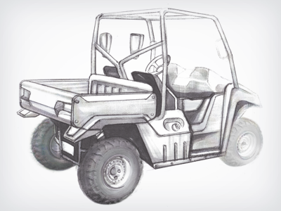 Utility Vehicle Sketch design industrial sketch utv