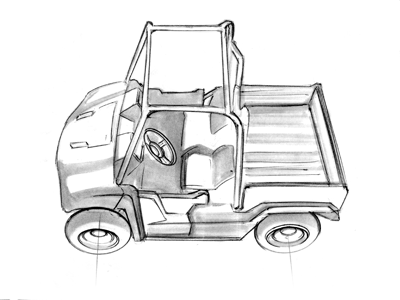 Scoot industrial design sketch