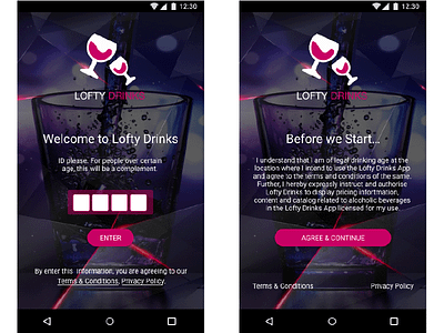 Bar App bar app drink app mobile app wine app