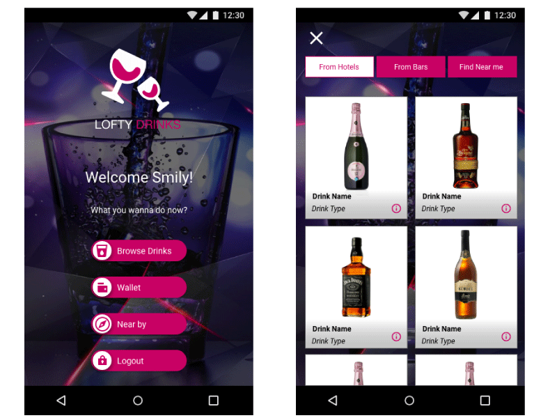 Wine App by Smily Raichel on Dribbble