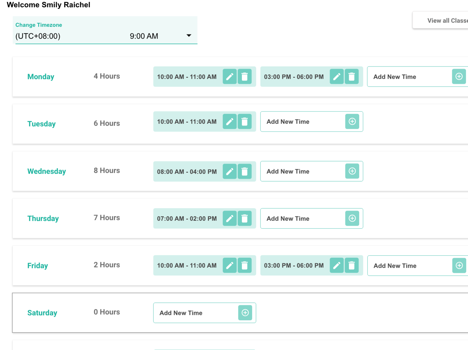 Time Slots UI by Smily Raichel on Dribbble