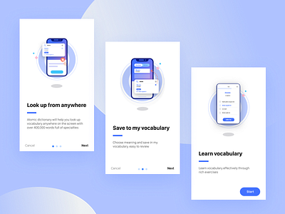 Dictionary Onboarding Screens