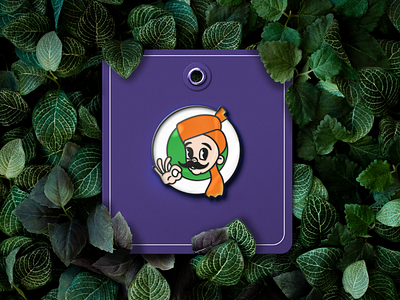 Indian Farmer Pin branding design face farmer flat graphic design illustration indian logo mascot minimal logo organic simple design vector