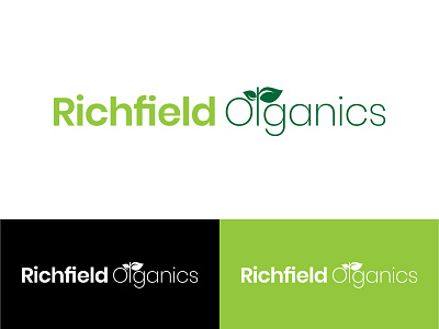 Richfield Organics argriculture design flat illustration logo logo design minimal negative space organic simple vector