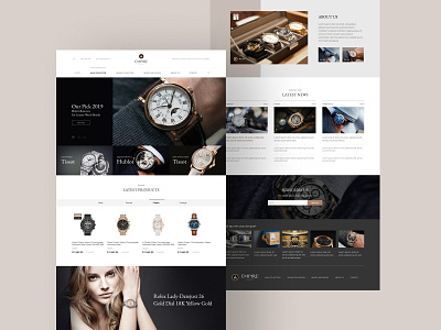 Luxury Watch Showroom Website