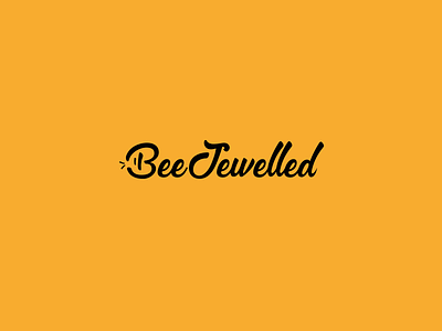 Beejewelled Logo branding identity lettering logo logotype. typography wordmark