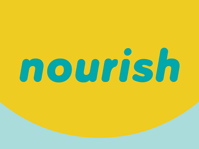 nourish identity letter s trouble simple wordmark