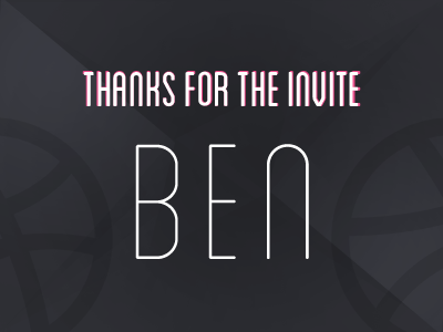 Thanks! ben transue invite player thanks