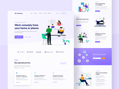 Remote working - Landing Page