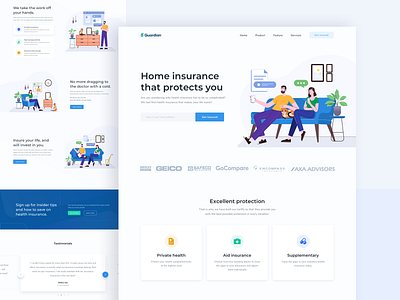 Insurance landing page exploration by Erfan Rohmat Arif for ...