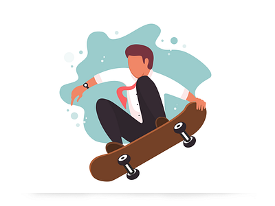 Skateboarding illustration illustration skateboarding