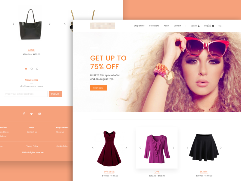 E-commerce Landing Page by Erfan Rohmat Arif on Dribbble