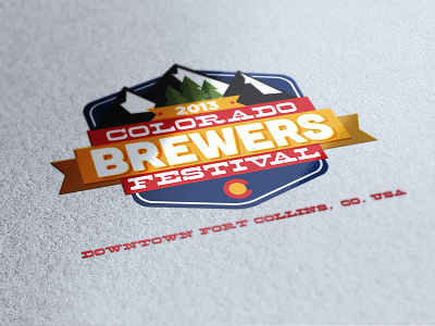 Colorado Brewers Festival Concept badge beer branding colorado logo we do creative