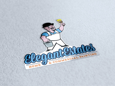Elegant Estates Concept branding cartoon illustration logo we do creative