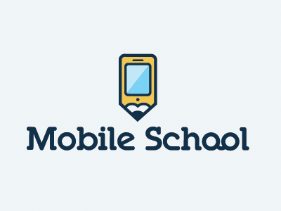 Mobile School App app brand icon logo mobile school