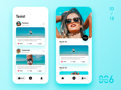 Daily exercise 0318 animation app art blue clean color concept design fashion gradient homepage ios mobile new redesign simple ui ux white