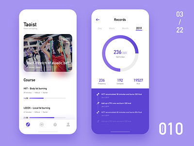 Daily exercise 010 app art clean color design dribbble free gradient ios motion new redesign simple typography ui ux white