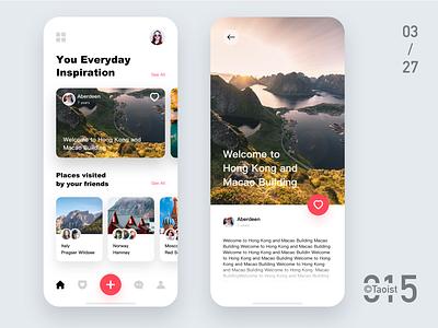 Daily exercise 015 app black china clean color concept design fashion home ios mobile red redesign space ui ux white
