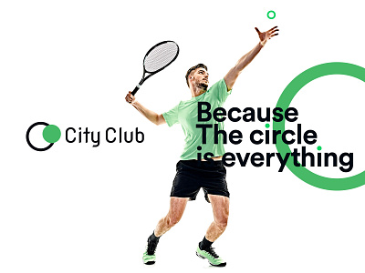 City Club city cityclub club creative design green logo sport sports tennis