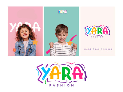 Yara Fashion boy branding design fashion girl graphic design kids kids fashion logo y