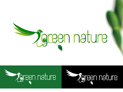 Green Nature | Logo design green green nature logo nature