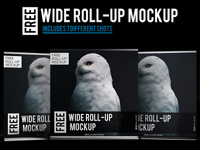 Wide Roll-up Mock ups behance behance project free psd mock up mock up mockup mockup psd mockups roll up rollup