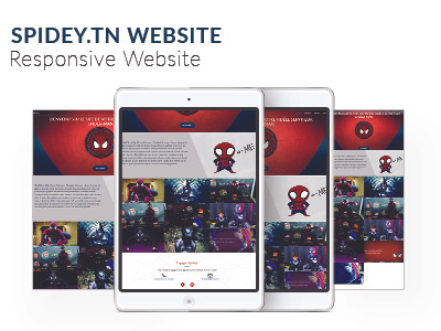 Spidey Website css design developpement front end html illustrator jquery photoshop ui ux