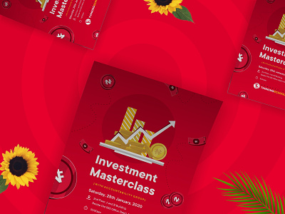 Digital and print posters for Investment master class 2