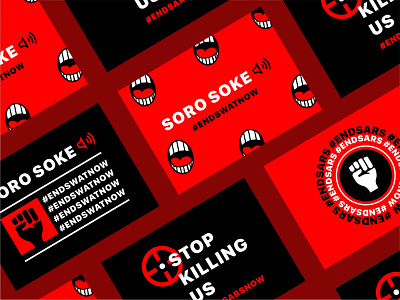 End Sars (Police Brutality) branding design protest