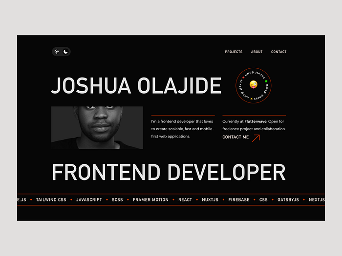 Browse thousands of Front End Developer Portfolio images for design ...